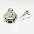 316 Stainless Steel Chastity Device | Flat Cage + Silicone/Metal Tube