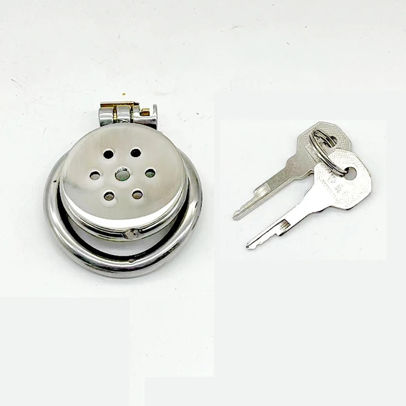 316 Stainless Steel Super Small Male Chastity Device with Arc Ring