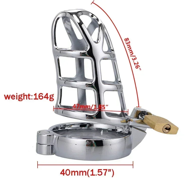 Modern alloy metal male locking ring with strong secure closure