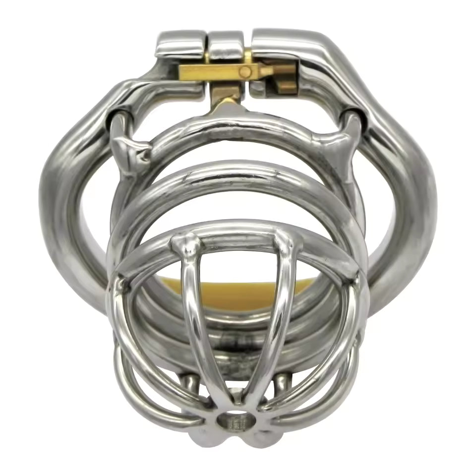 Modern polished stainless steel band with durable secure closure