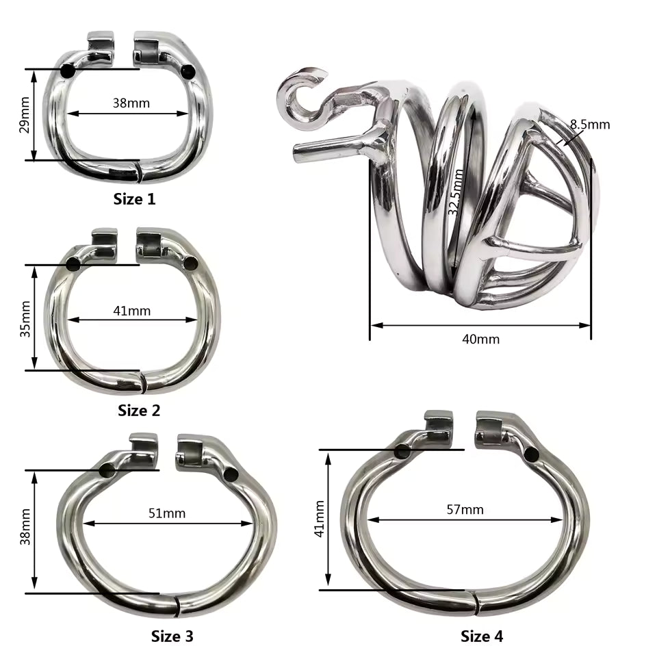 Modern polished stainless steel ring for daily use