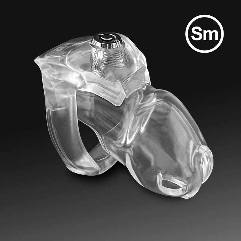 Nub cage chastity device complete set with ring and lock