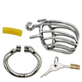 Premium stainless steel locking ring complete with removable catheter attachment