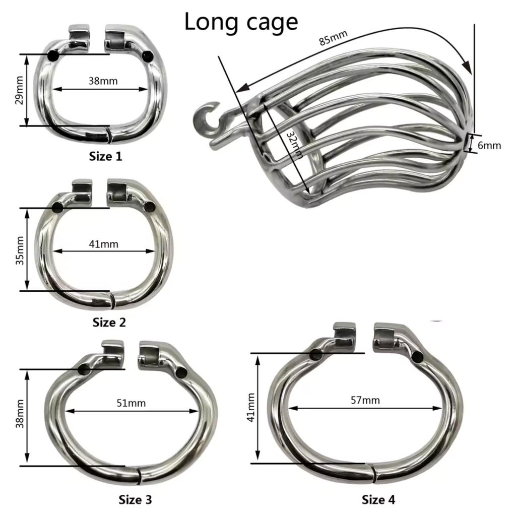 Polished stainless steel security ring with optional removable catheter attachment