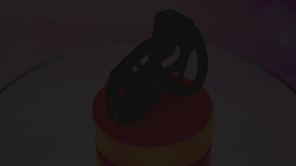 Resin Male Chastity Cage – Anti-Removal Locking Device with Secure Ergonomic Design