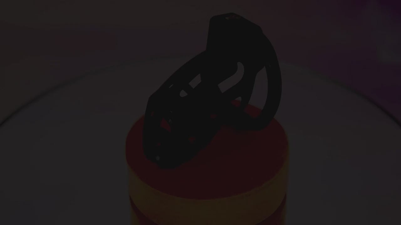 Resin Male Chastity Cage – Anti-Removal Locking Device with Secure Ergonomic Design