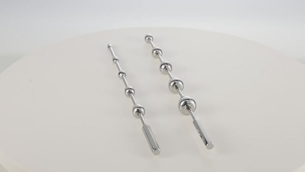 Stainless Steel Horse Eye Urethral Dilator – Precision Urethral Plug & Massager for Men