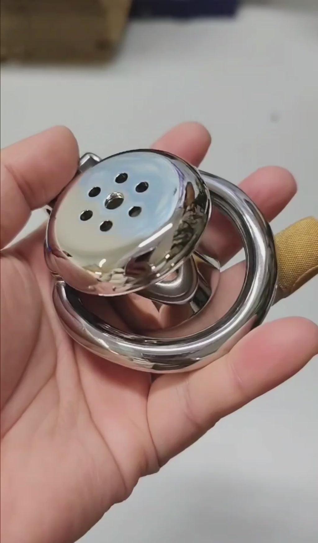 Negative Series Stainless Steel Male Chastity Device – Secure Fixed Tube Design