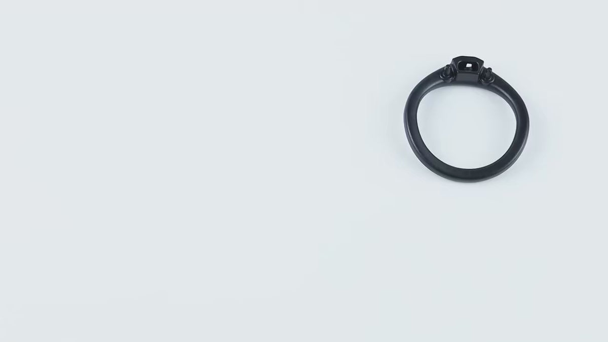ABS Male Chastity Cage With Lock And 5 Rings with catheter