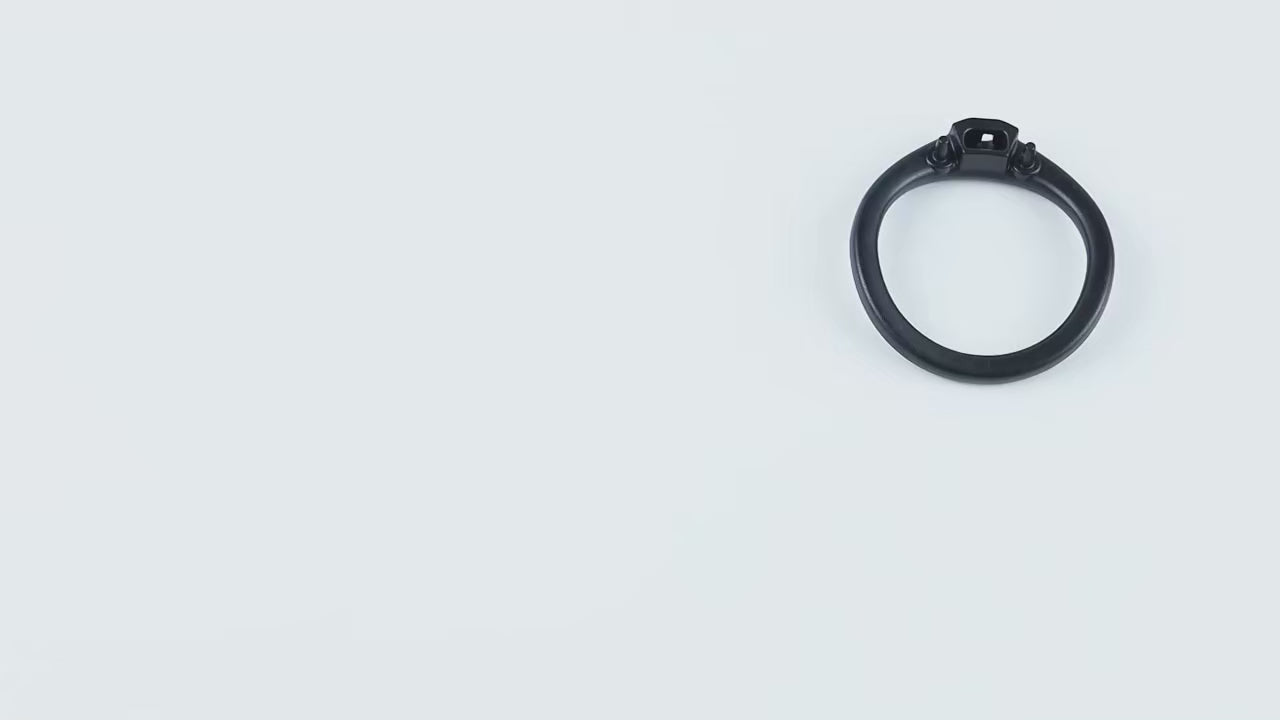 ABS Male Chastity Cage With Lock And 5 Rings with catheter