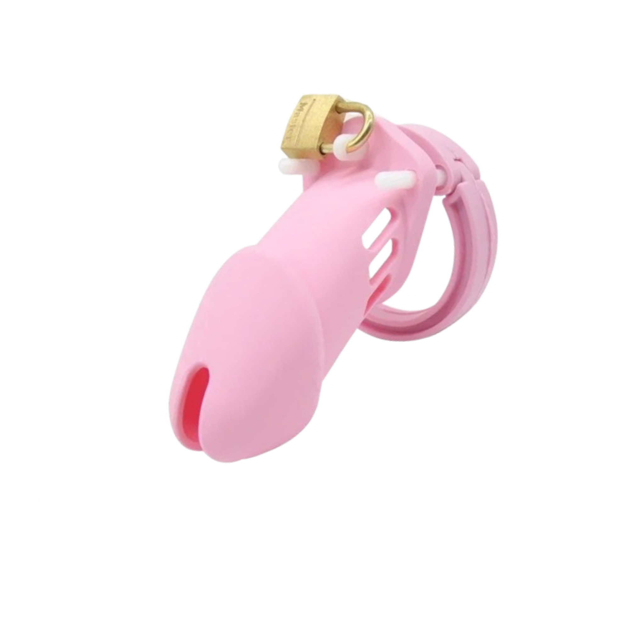 Silicone chastity device with 5 adjustable rings