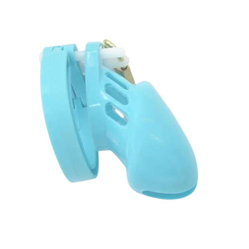 Silicone chastity device with secure lock system