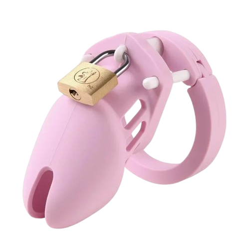 Silicone chastity device size chart with measurements