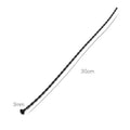 Slim 3mm silicone wave urethral plug with a total length of 30cm for gentle sounding exploration