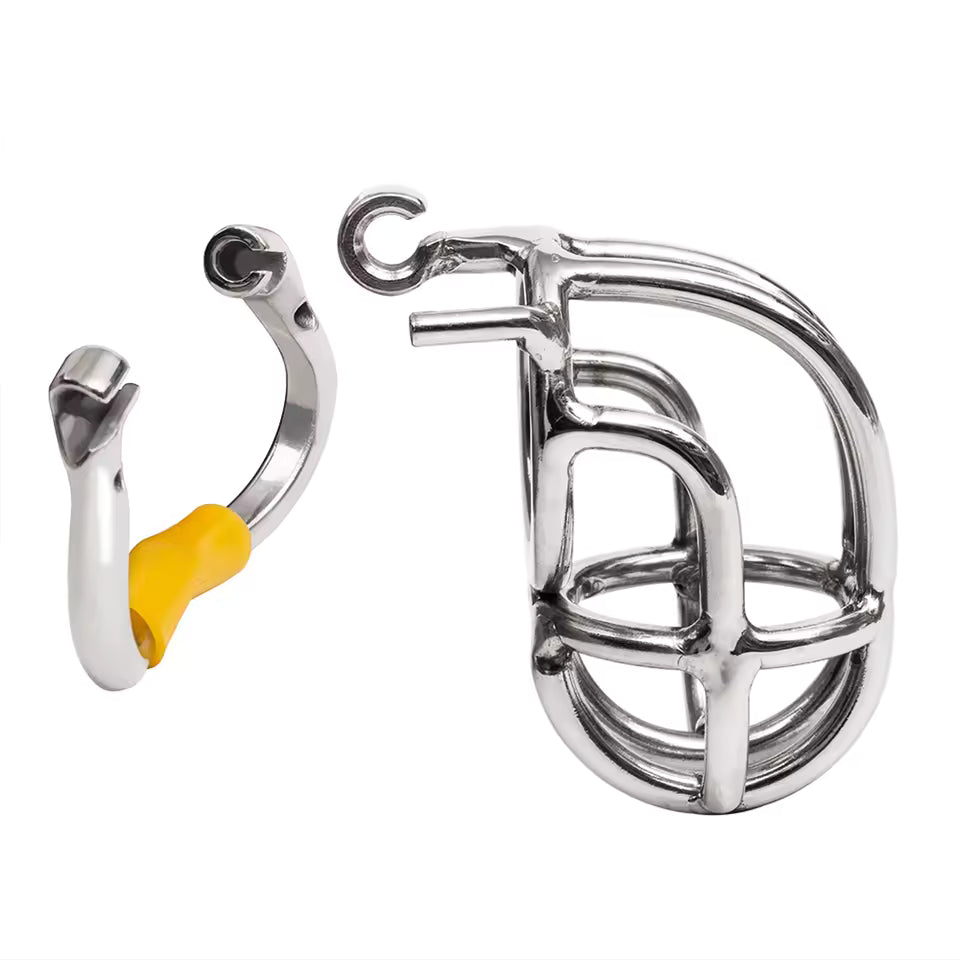 Stainless steel chastity belt compact