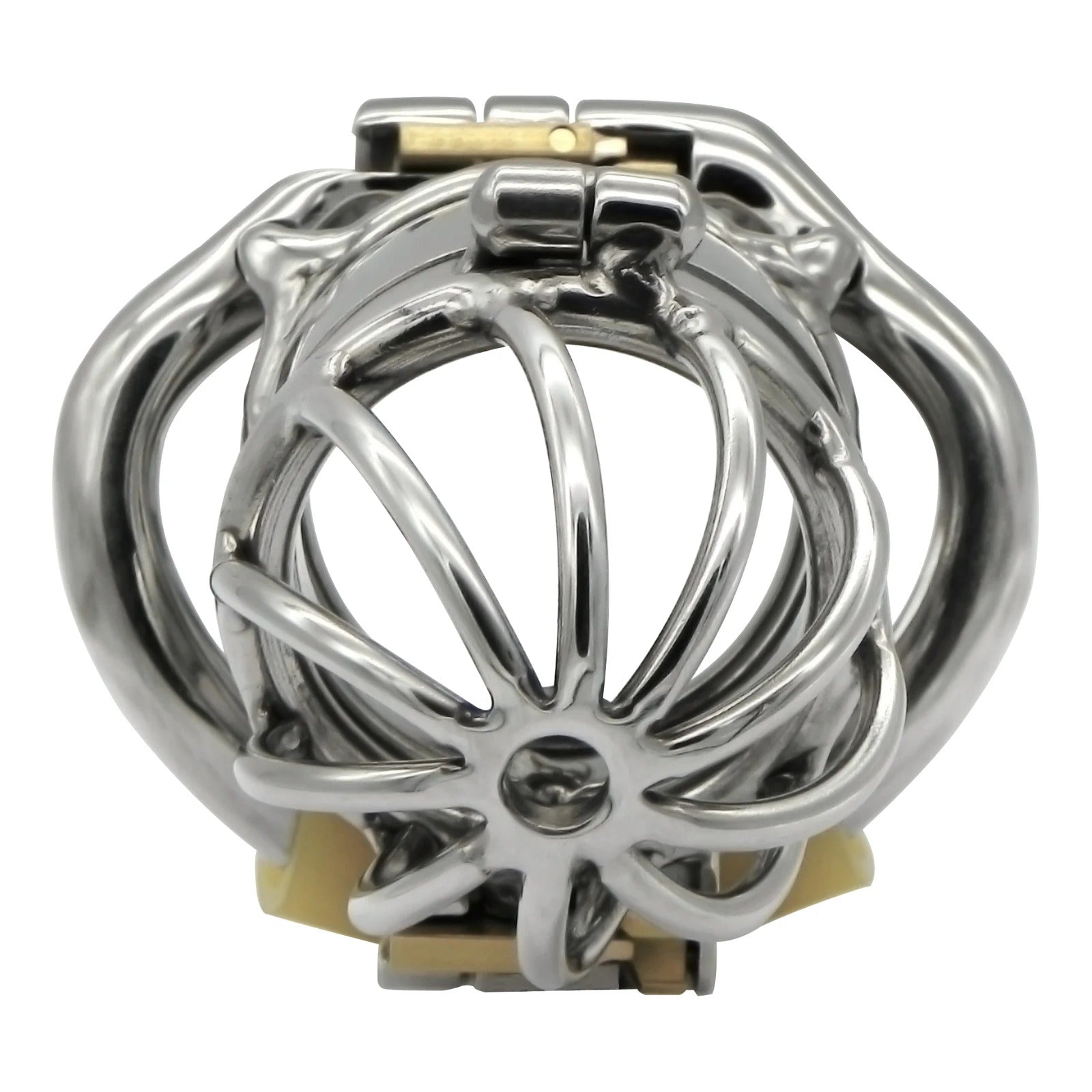 Back angle of stainless steel chastity device