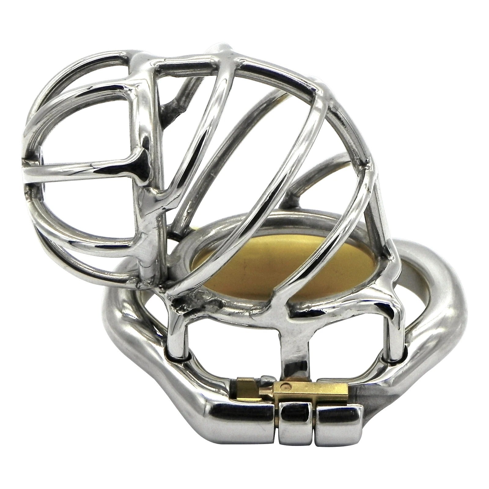 Ergonomic stainless steel chastity device for everyday wear