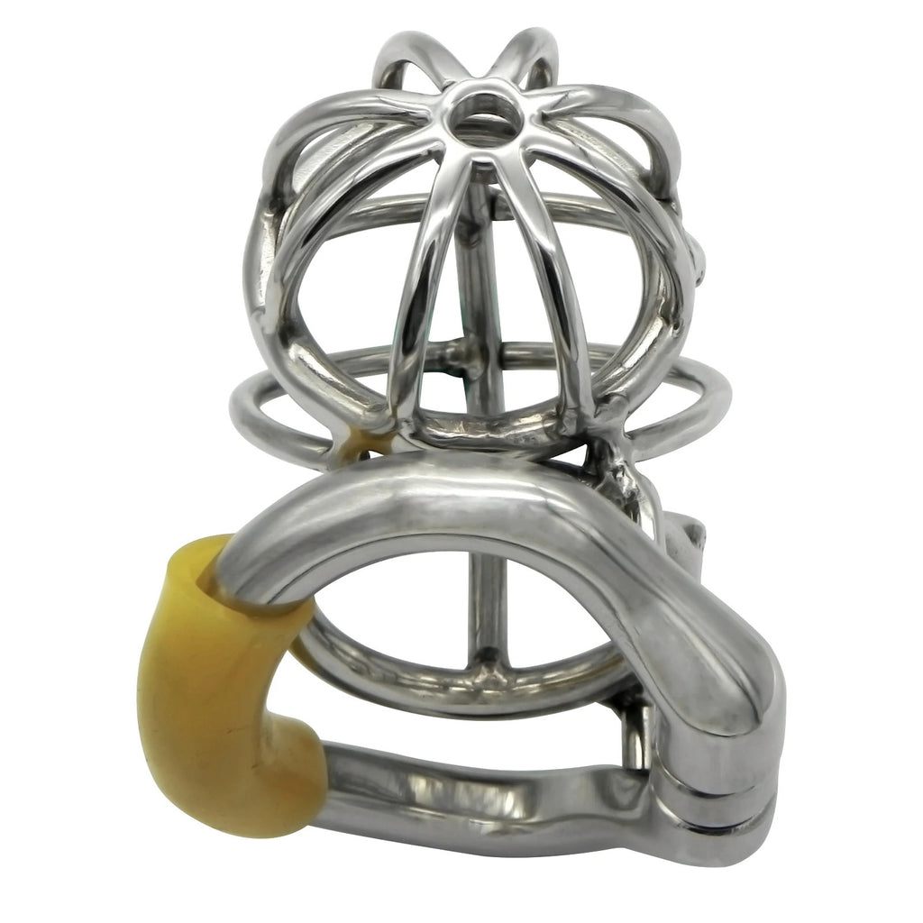 Stainless steel chastity device complete set
