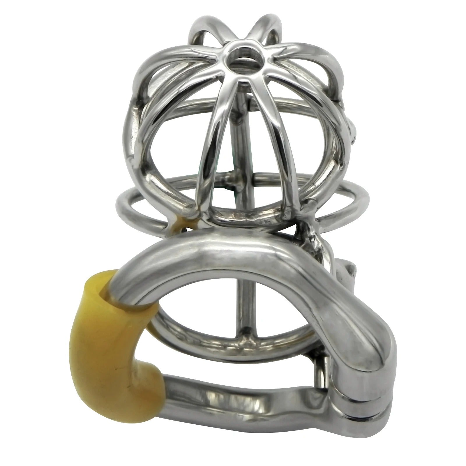 Stainless steel chastity device complete set