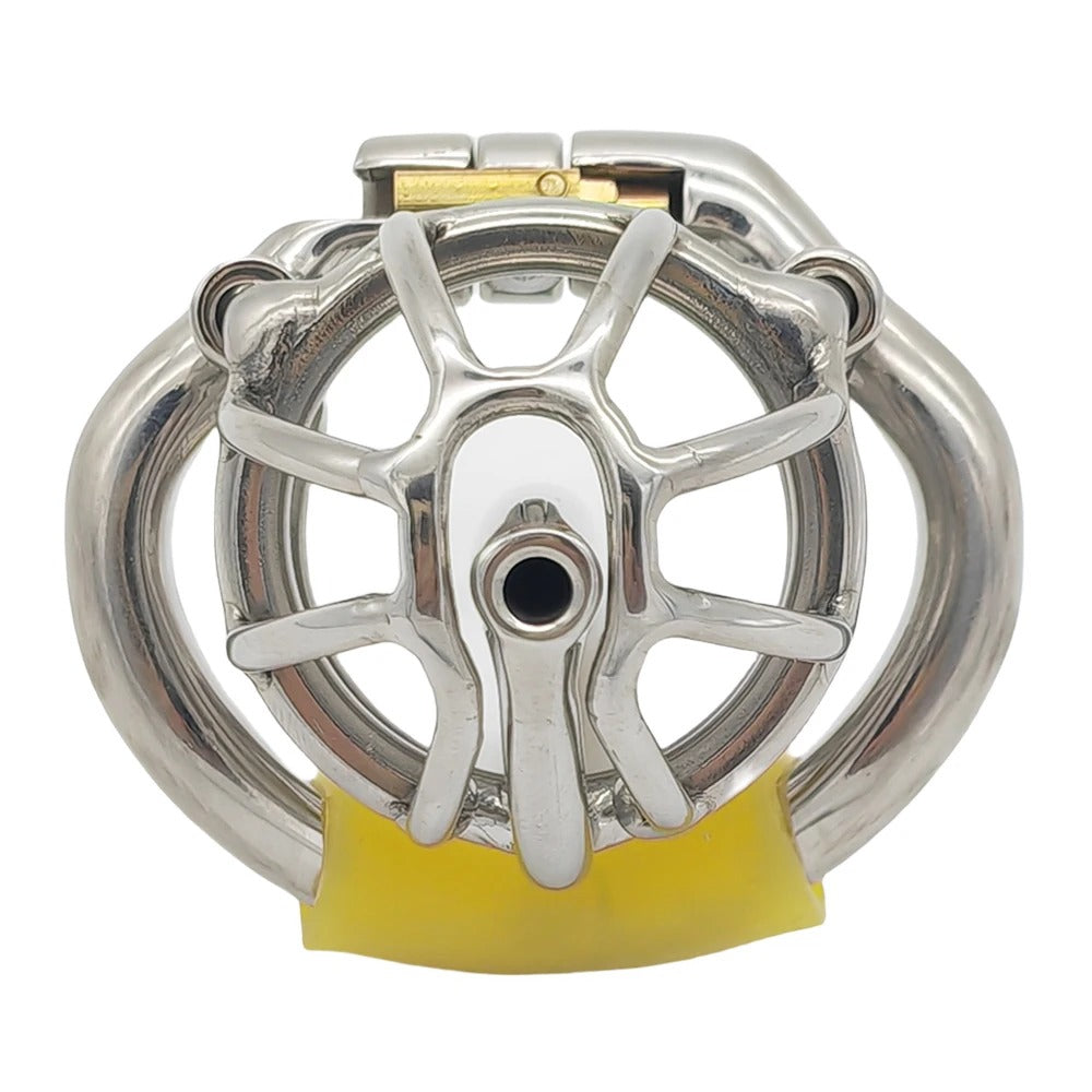New model stainless steel chastity device polished