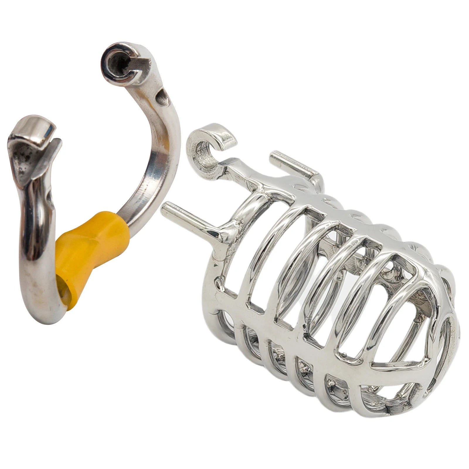 Polished stainless steel device with ergonomic fit