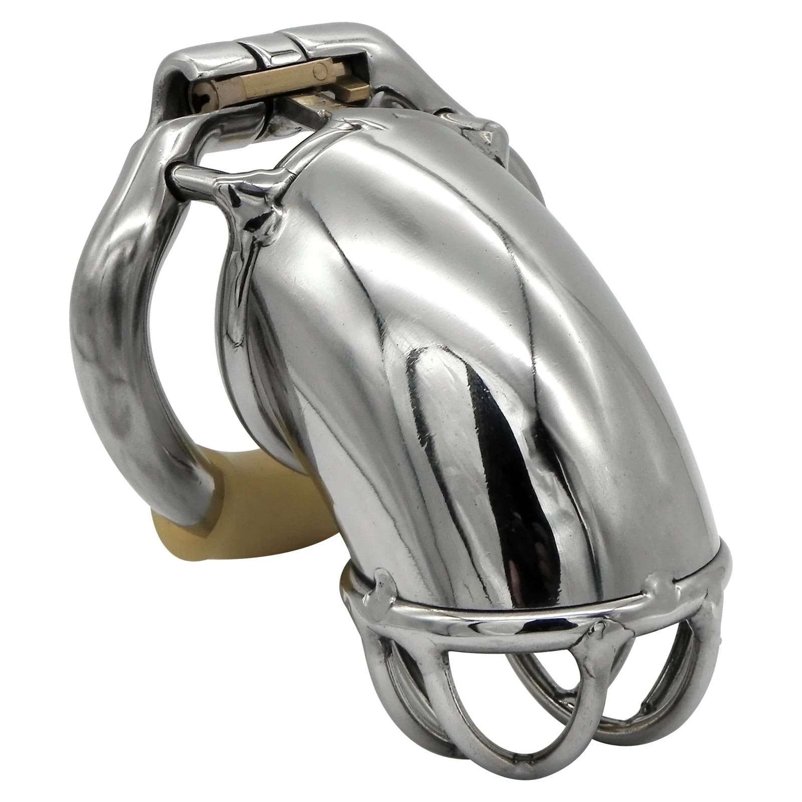 Stainless steel chastity device in plain discreet packaging