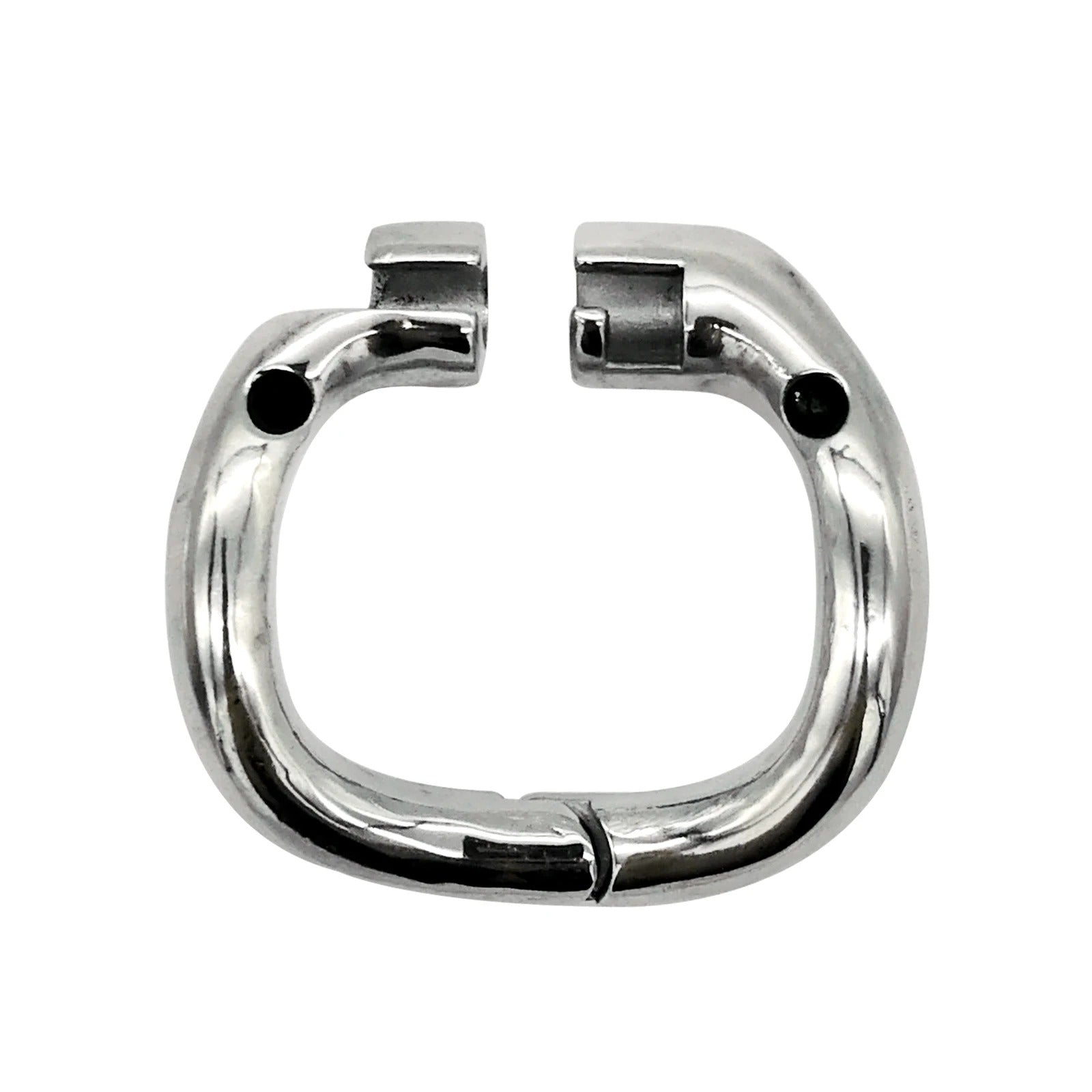 Stainless steel chastity device with secure base fit