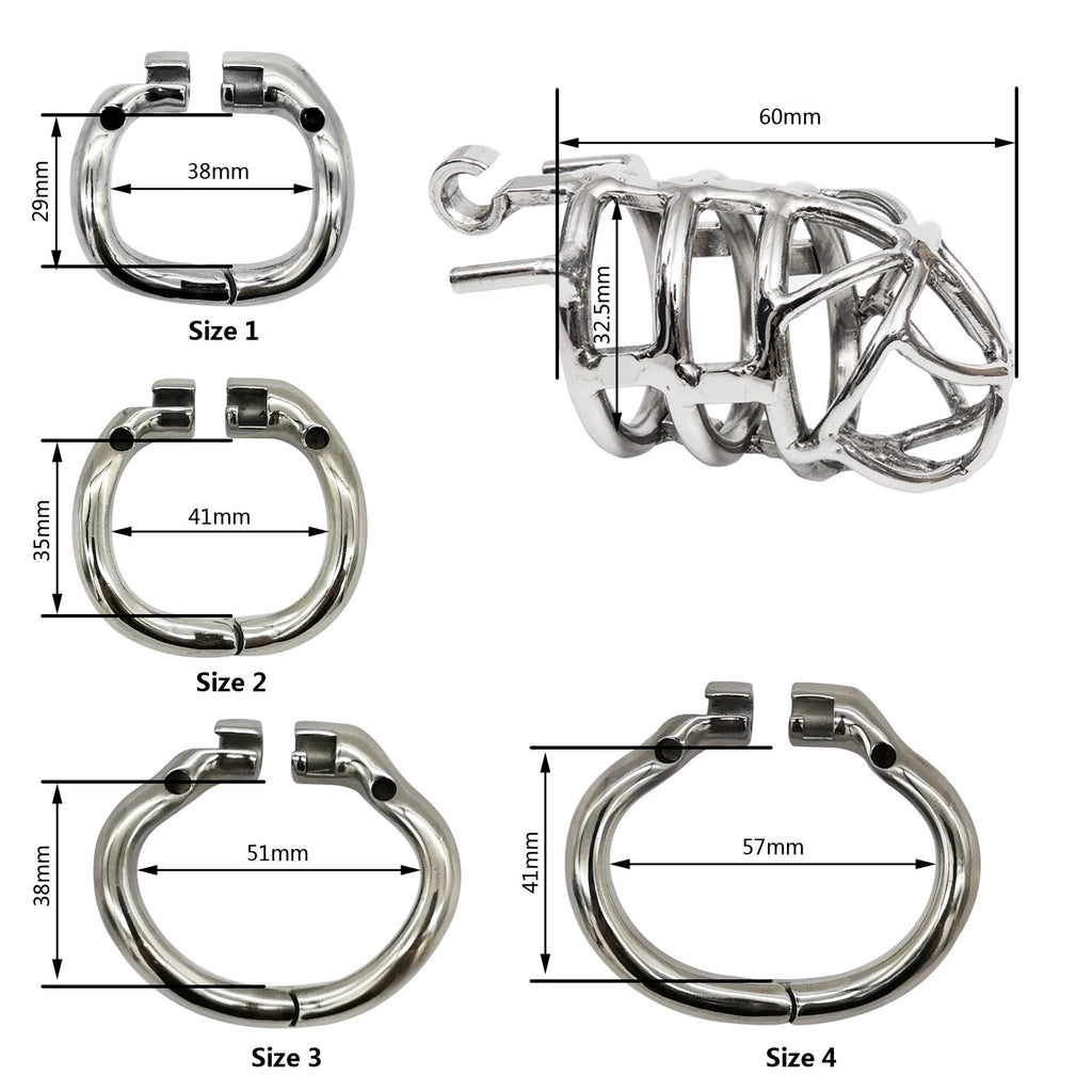 Side angle of stainless steel device with secure locking