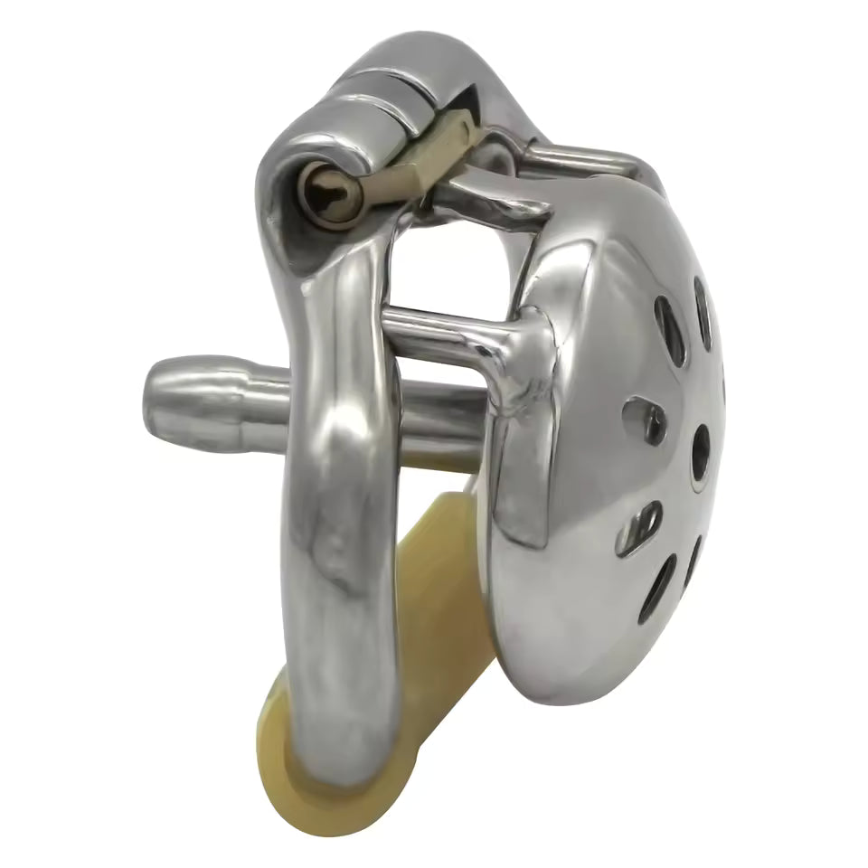 Stainless steel lock band with polished surface for men