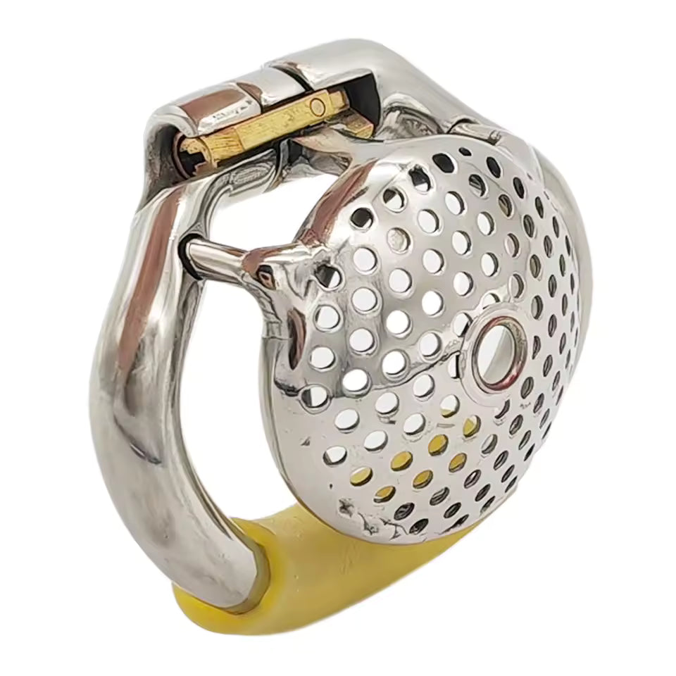 Strong polished stainless steel lock band with ergonomic closure