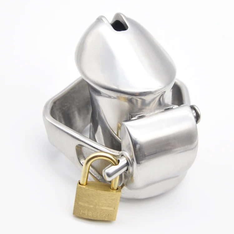 Stainless Steel Male Chastity Device  Small Size Cage