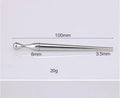 Handle/end detail of a stainless steel urethral sounding rod for controlled grip and safer handling