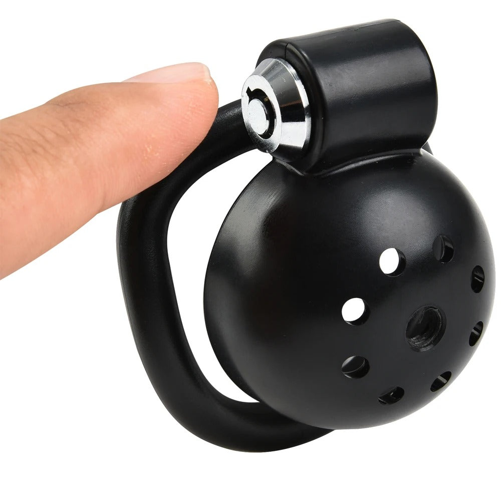 Small Bird Male Chastity Cage Set – Secure Lock with 5 Interchangeable Rings